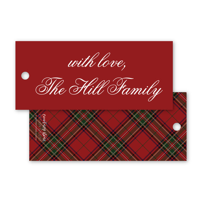 Calligraphy-Style Holiday Gift Tags
