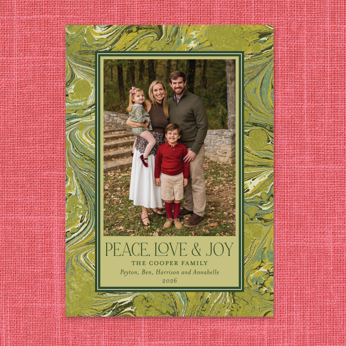 Marble Holiday Cards