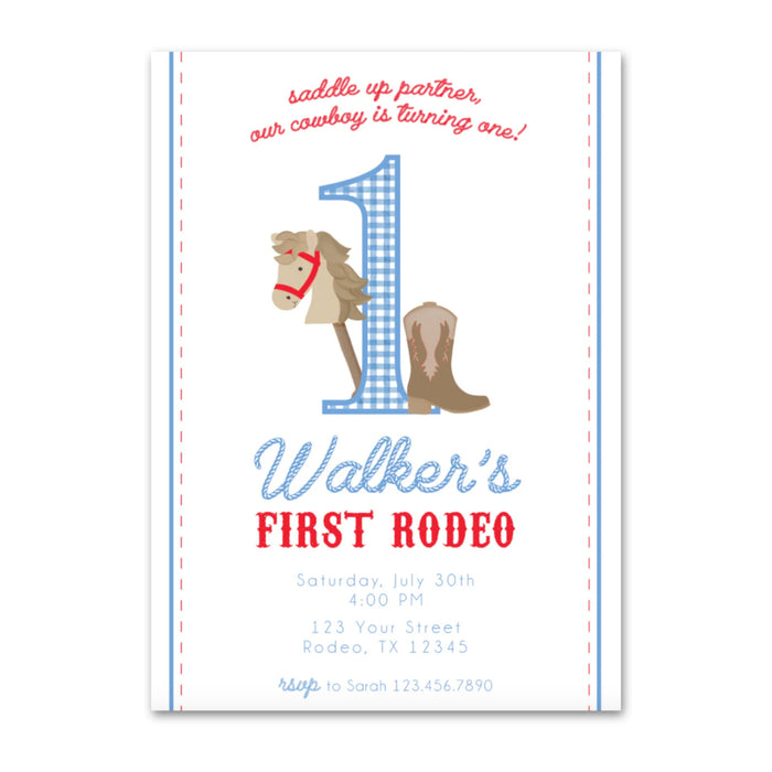 Rodeo Birthday Invitations