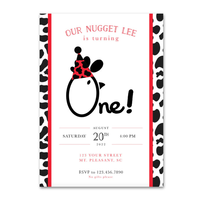 Nugget Birthday Invitations