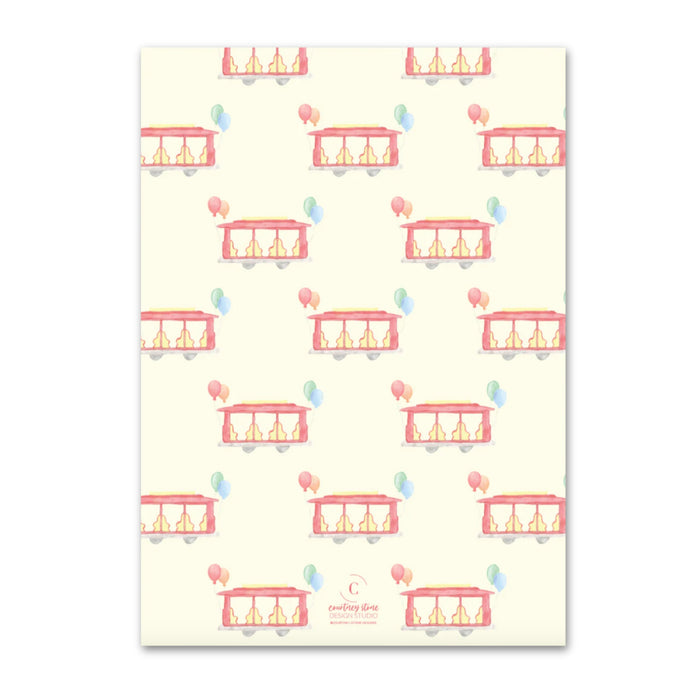 Daniel Tiger Trolley Birthday Invitations