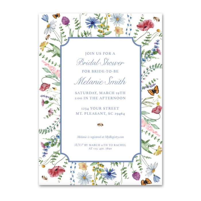 Wildflower Shower Invitations