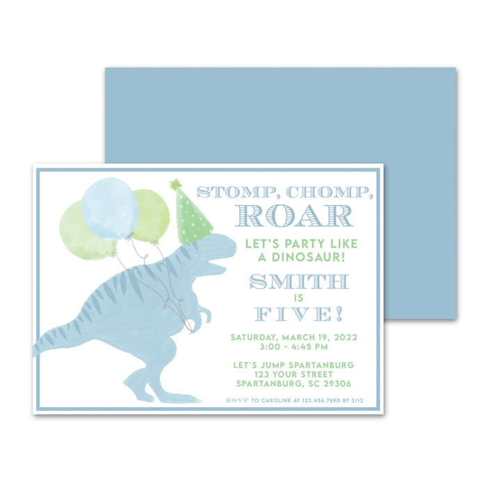 Dinosaur Birthday Invitations