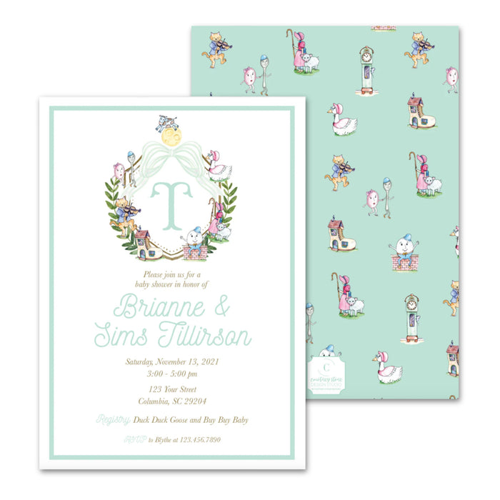Mother Goose Shower Invitations