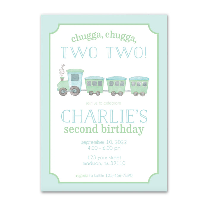 Train Birthday Invitations