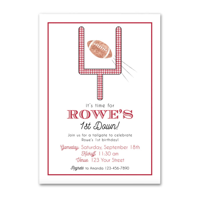 Football Birthday Invitations