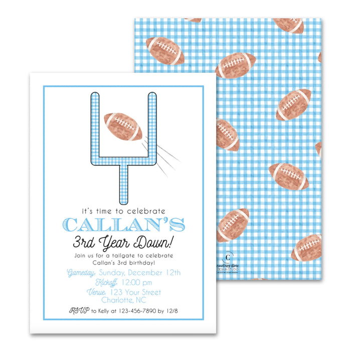 Football Birthday Invitations