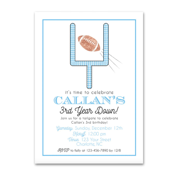Football Birthday Invitations