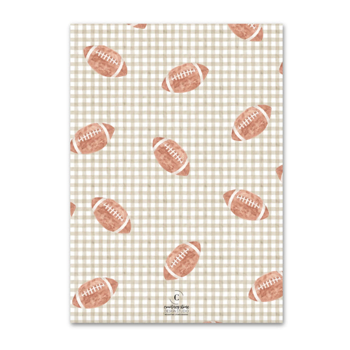 Football Birthday Invitations - Double Helmet