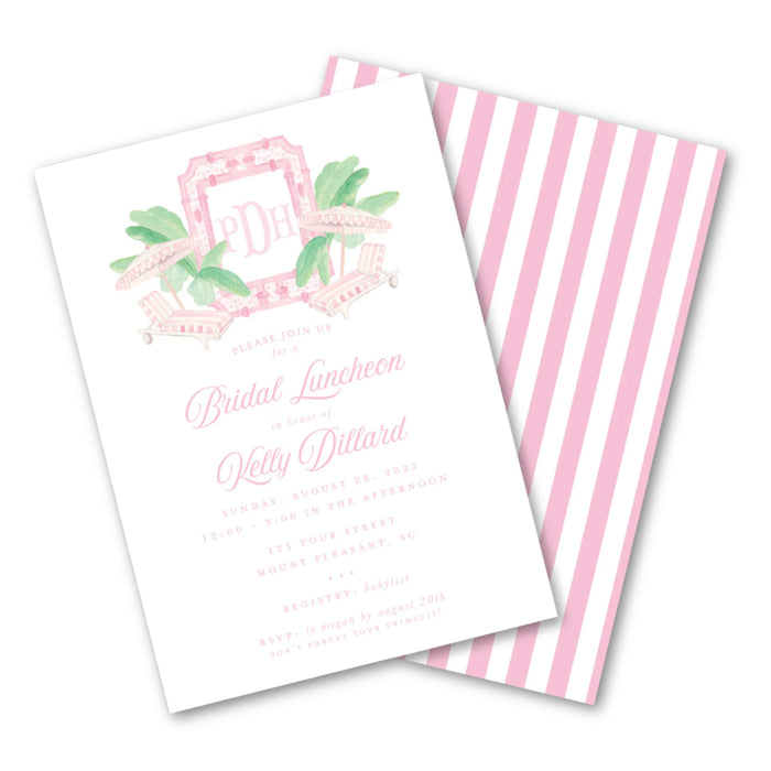 Cabana Shower Invitations