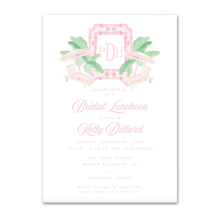 Cabana Shower Invitations