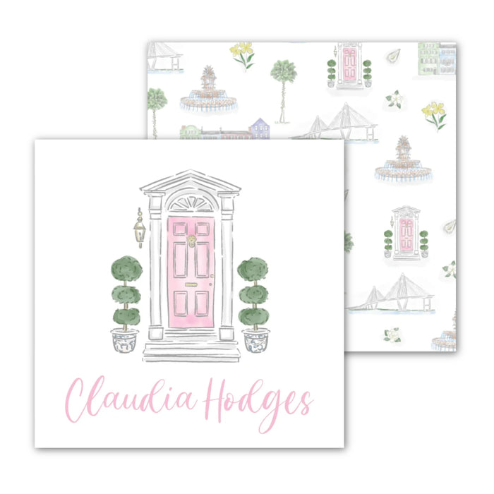 CHS Iconic Pink Door Calling Card