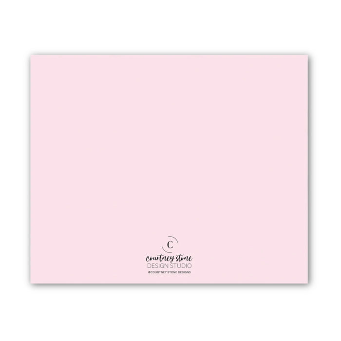 Pink Ombre Wave Calling Card