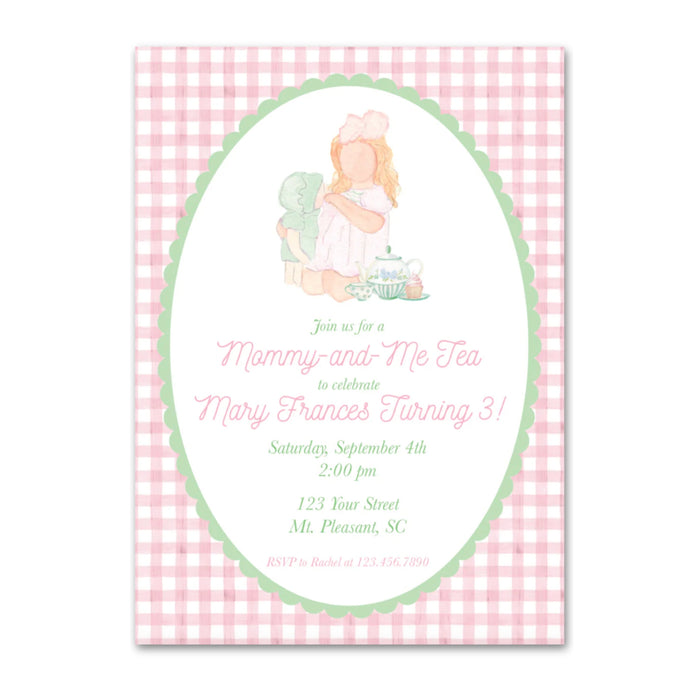 Mommy & Me Tea Birthday Invitations