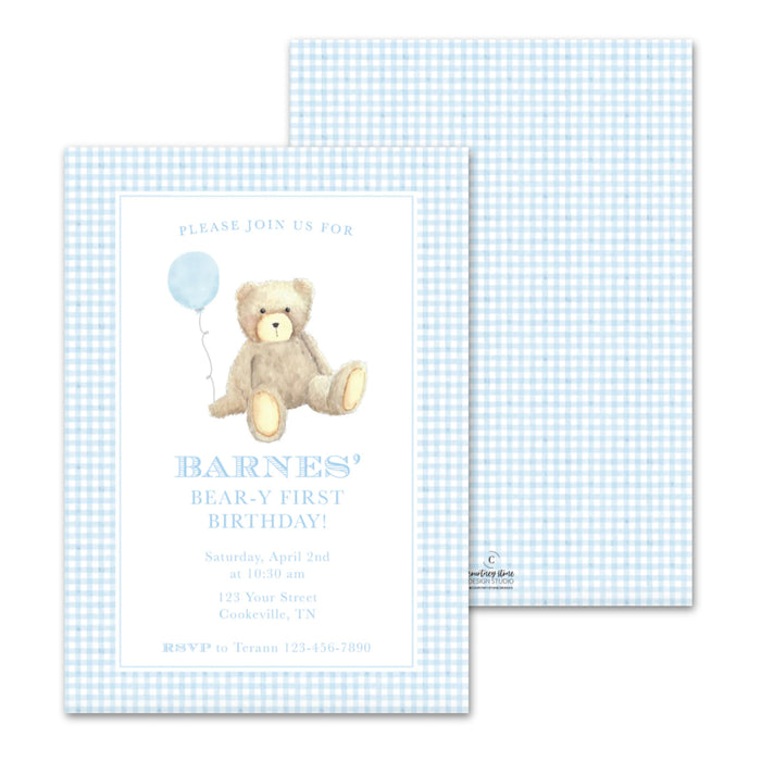 Teddy Bear Birthday Invitations