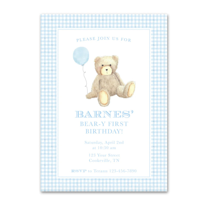 Teddy Bear Birthday Invitations