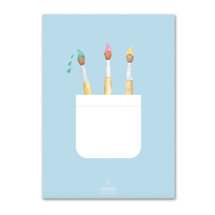 Art Party Birthday Invitations