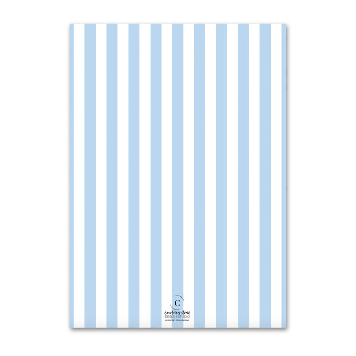 Blue & Green Ribbon Shower Invitations