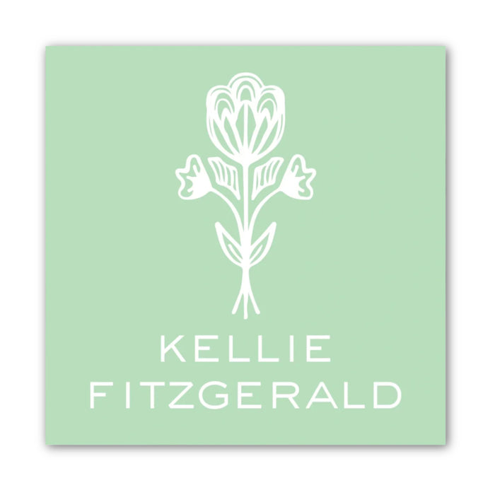 Kellie Floral Block Print Calling Card