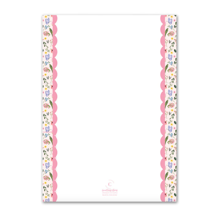 Floral Bunny Birthday Invitations