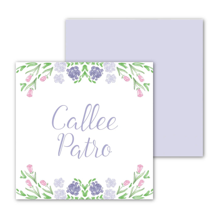 Lavender Hydrangea Calling Card