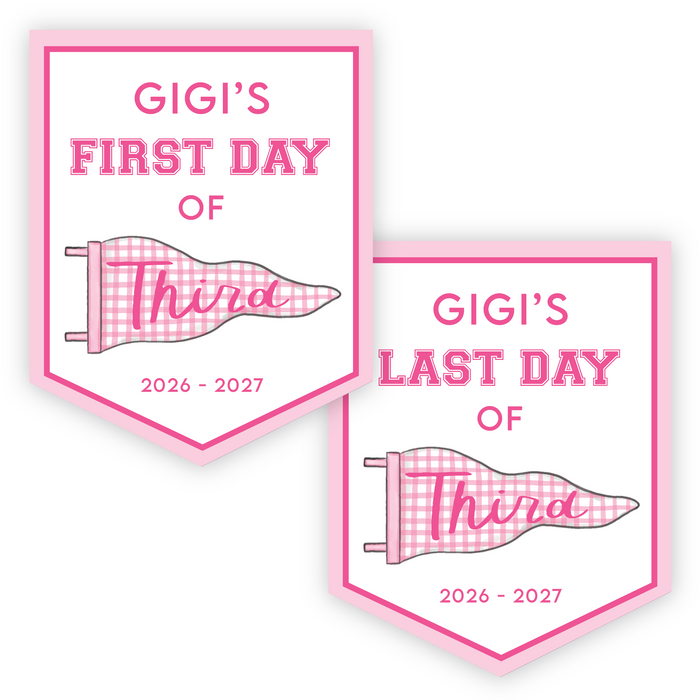 Back To School Sign - Pink