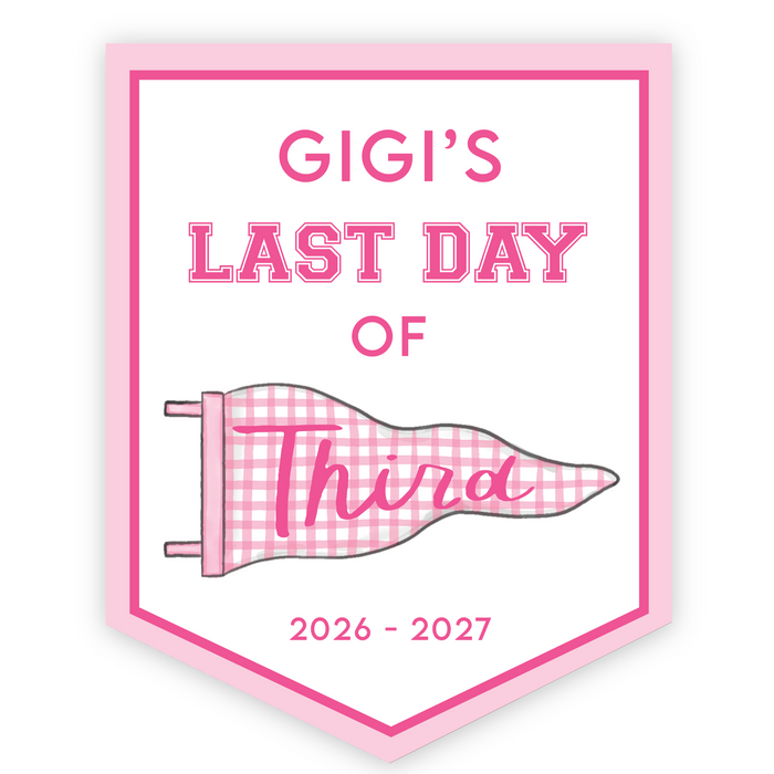 Back To School Sign - Pink