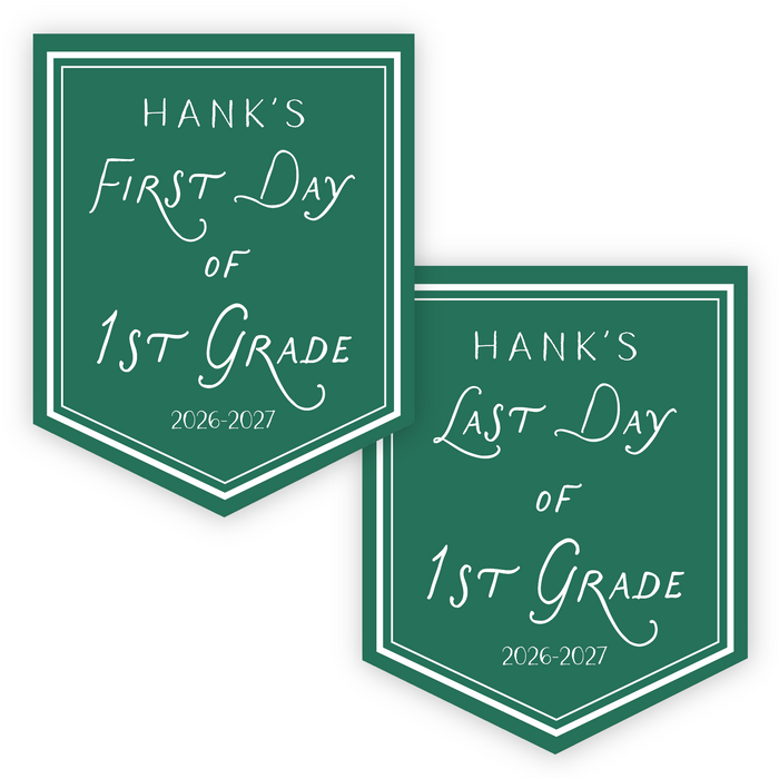 Back To School Sign - Whimsical Script - Choose Your Color