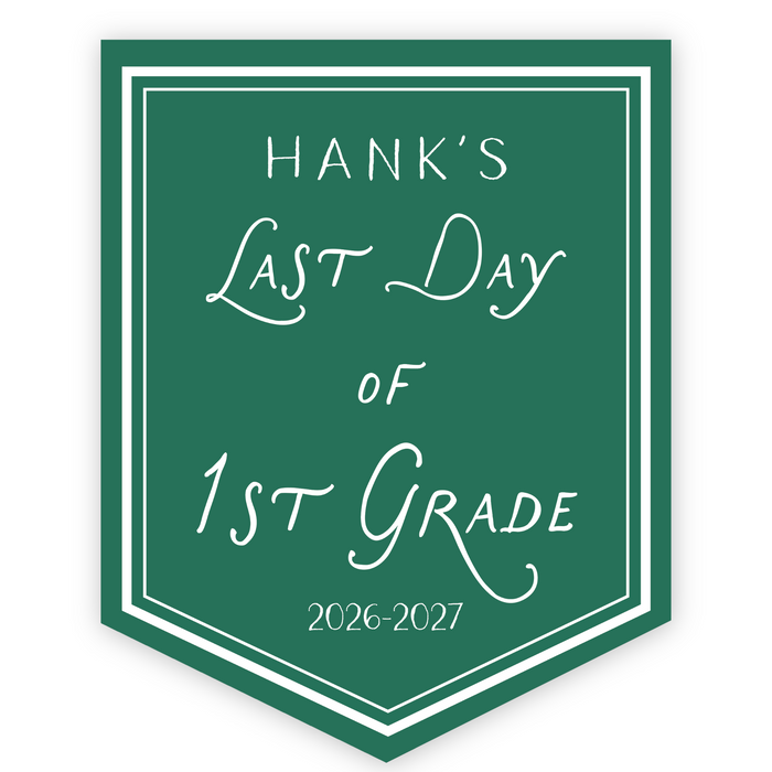 Back To School Sign - Whimsical Script - Choose Your Color
