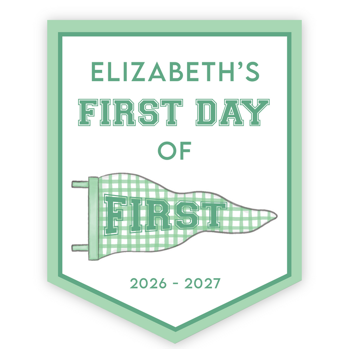 Back To School Sign - Green