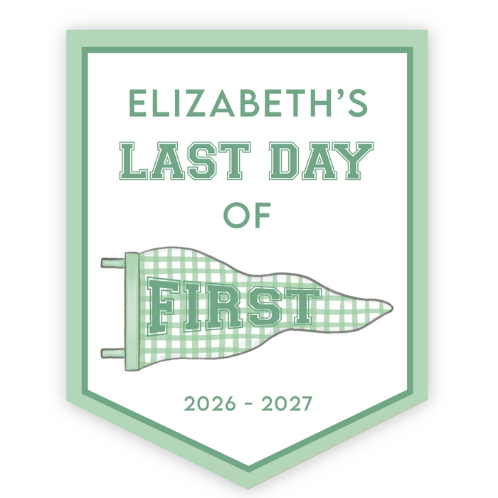 Back To School Sign - Green