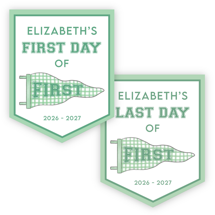 Back To School Sign - Green