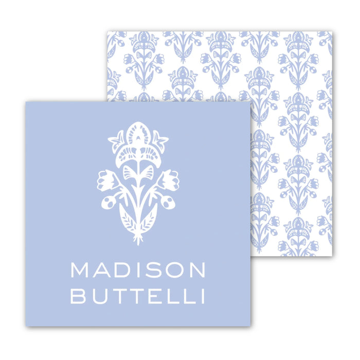 Madison Blue Block Print Calling Card