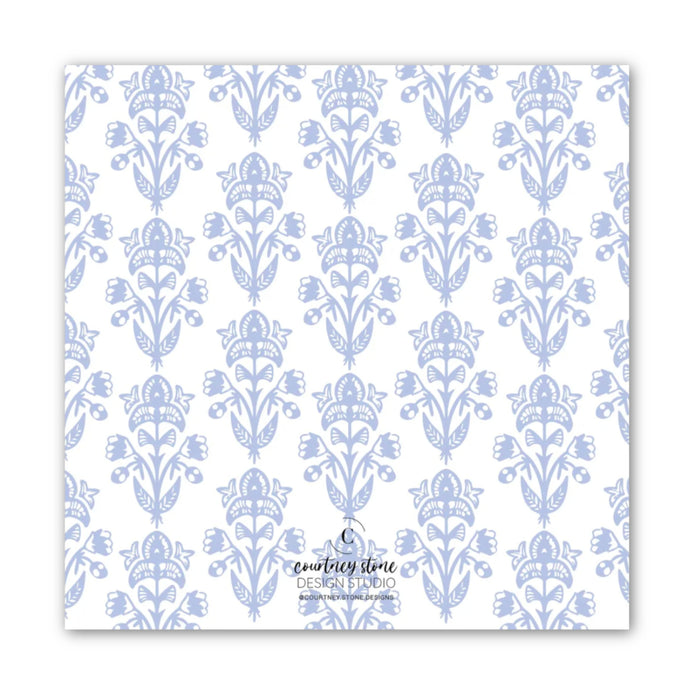 Madison Blue Block Print Calling Card