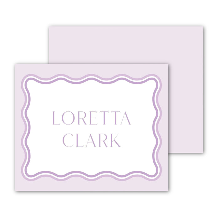 Lavender Ombre Wave Calling Card