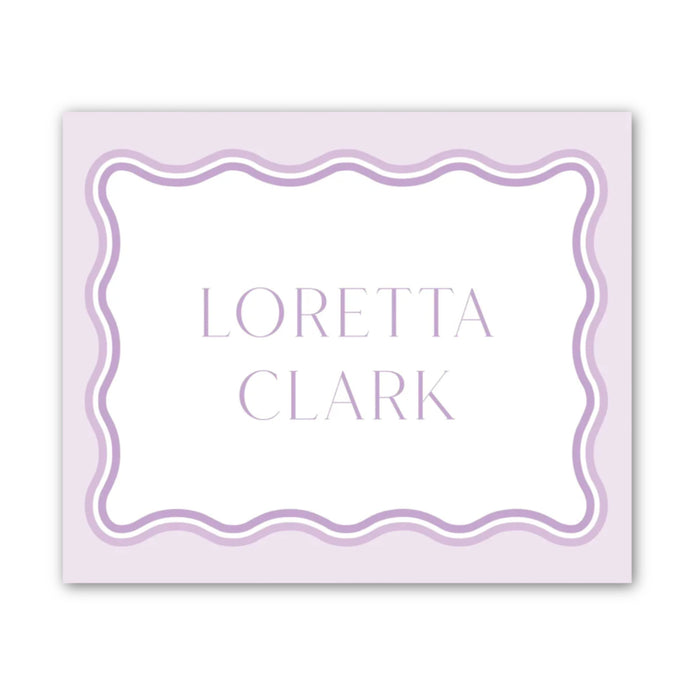 Lavender Ombre Wave Calling Card