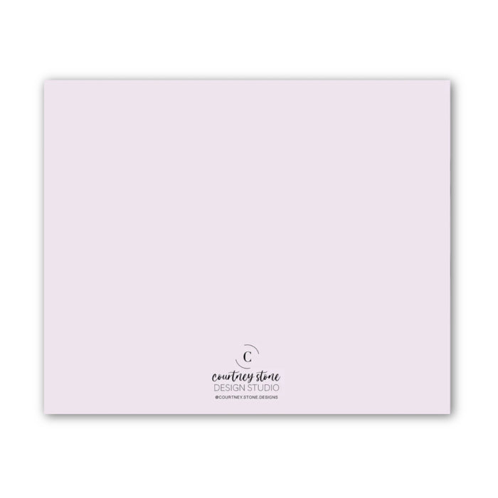 Lavender Ombre Wave Calling Card