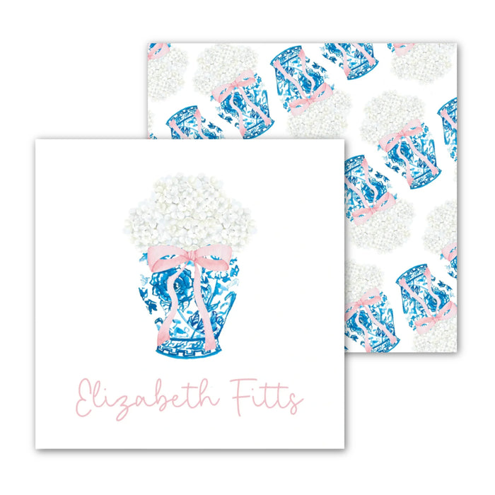 Hydrangea Ginger Jar Calling Card