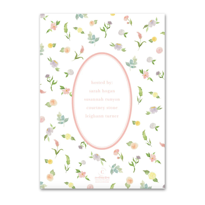 Watercolor Floral Shower Invitations