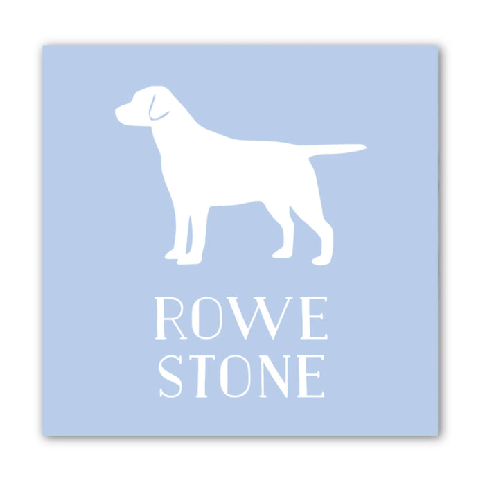 Blue Dog Silhouette Calling Card