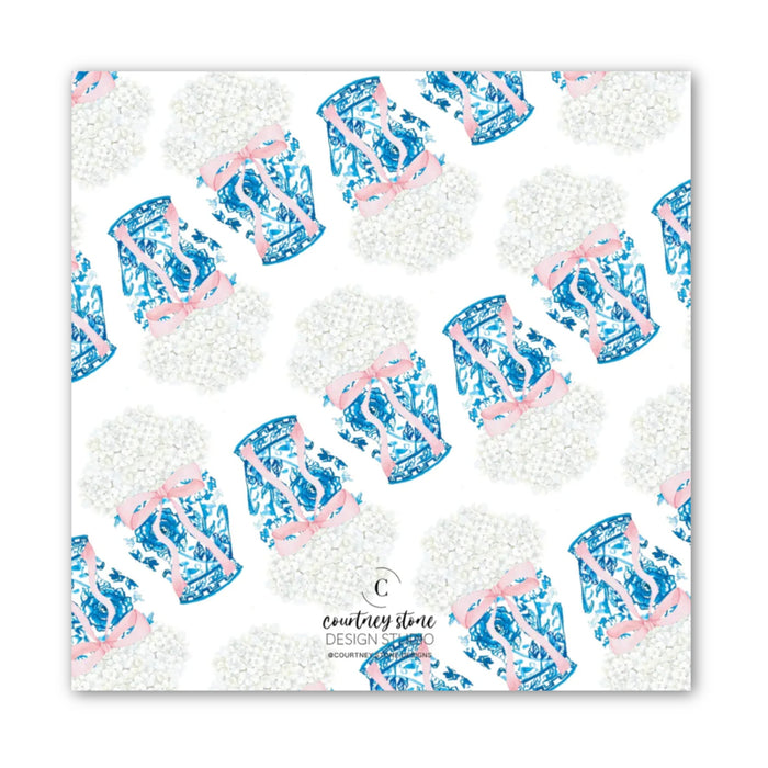 Hydrangea Ginger Jar Calling Card