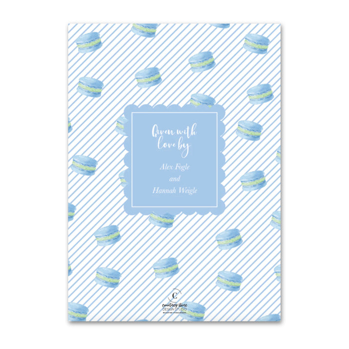 Blue Tea Party Shower Invitations