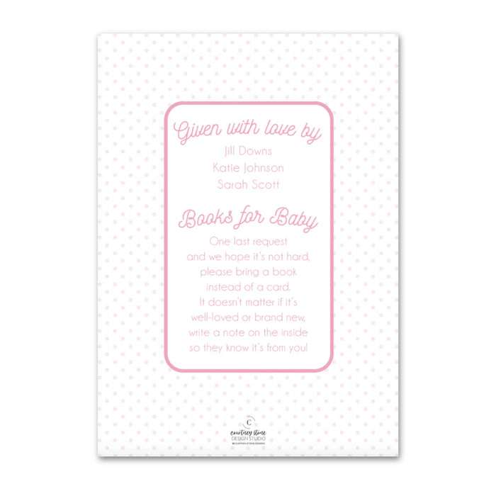 Pink Bonnet Shower Invitations
