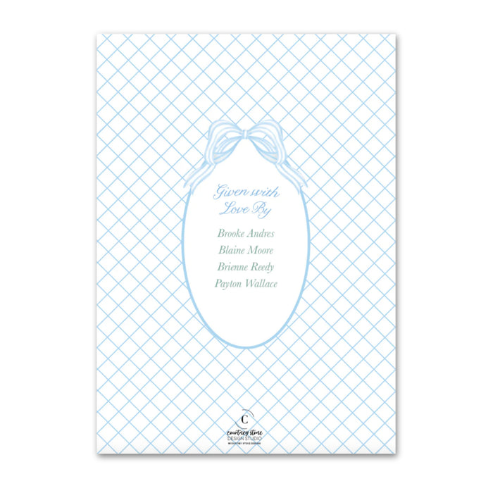 Hydrangea Ginger Jar Crest Shower Invitations