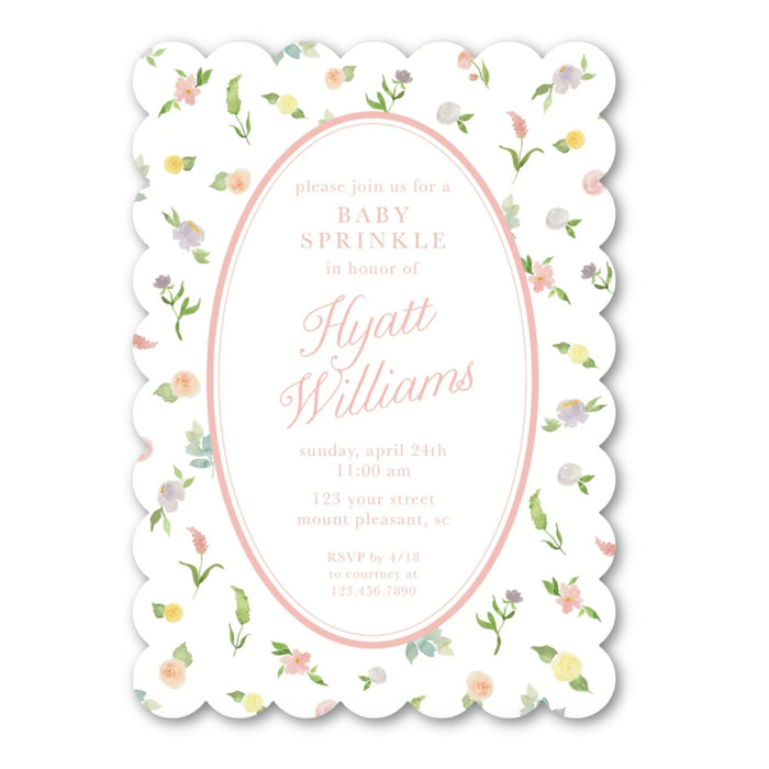 Watercolor Floral Shower Invitations