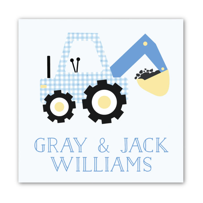 Gingham Construction Calling Card