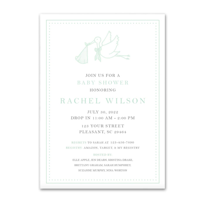 Stork Shower Invitations