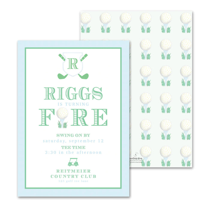Golf Birthday Invitations