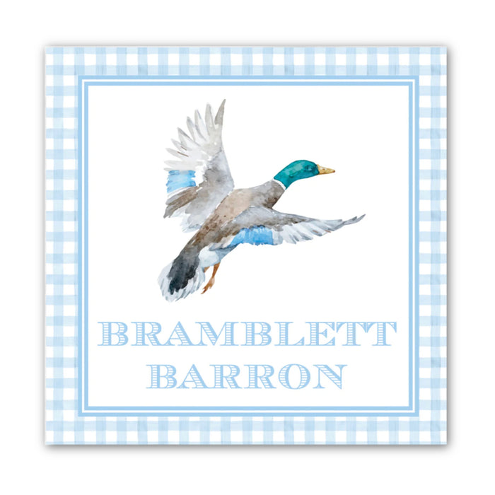 Gingham Duck Calling Card
