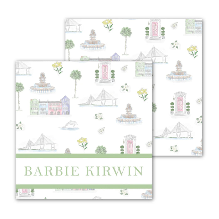 Charleston Toile Color Calling Card